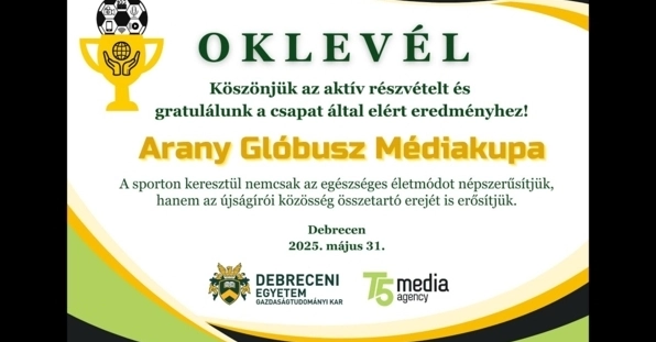 Médiakupa Arany Glóbusz Debrecen 2025